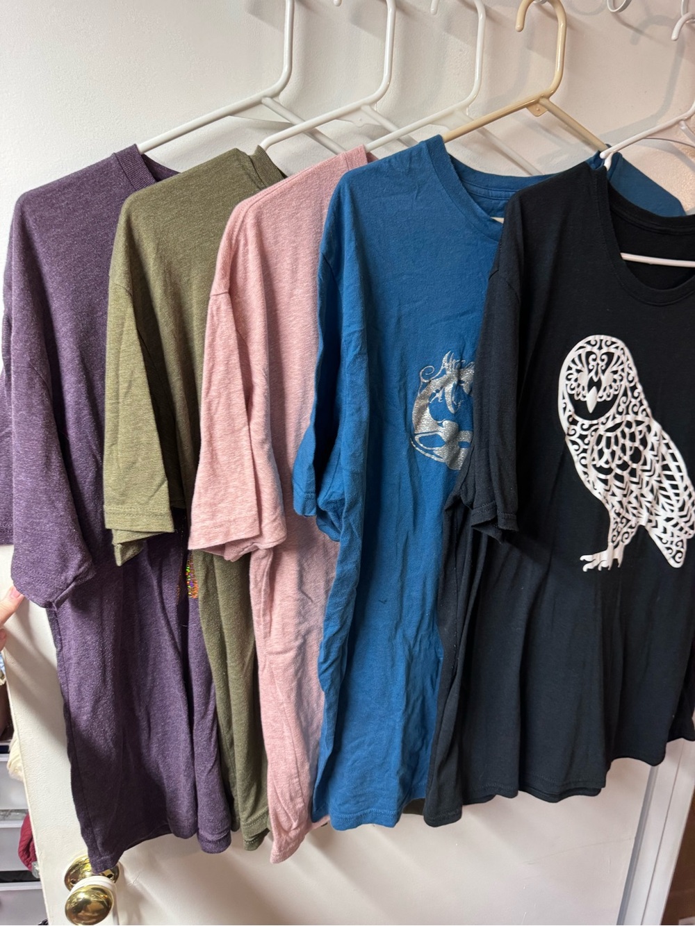 Unbranded Women's Short Sleeve Tee - Black Owl Graphic